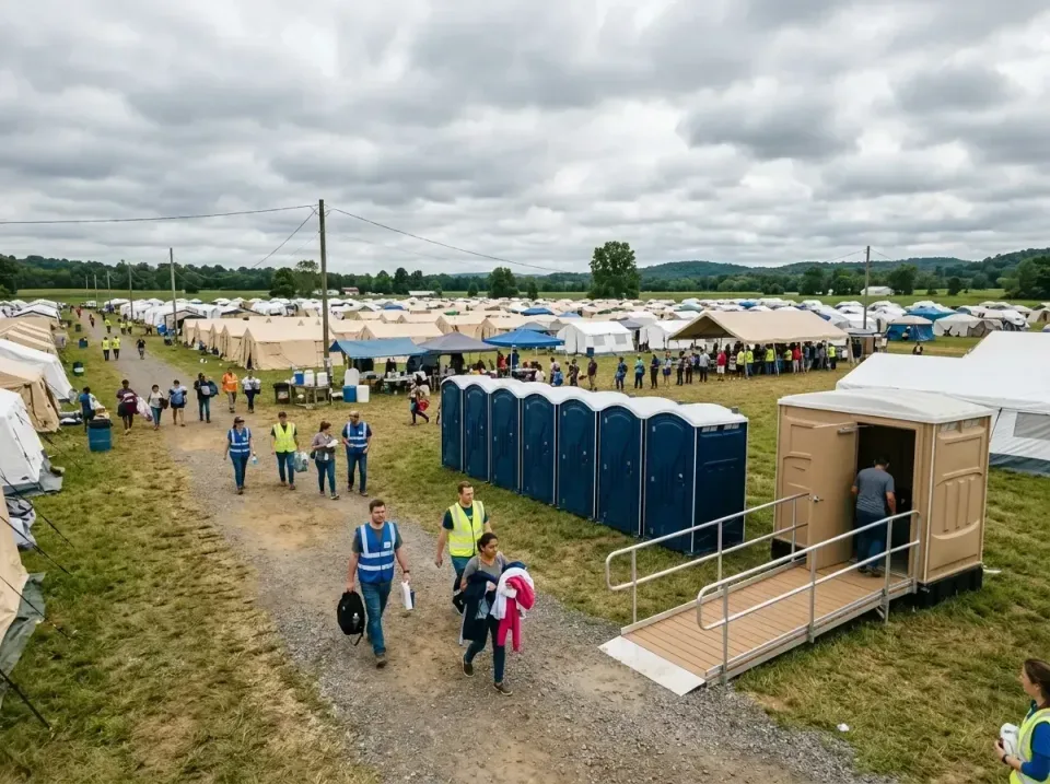disaster-relief-camp-restrooms-010 — frequently asked questions, Dumpster & Portable Bathrooms Rental in Alma, AR